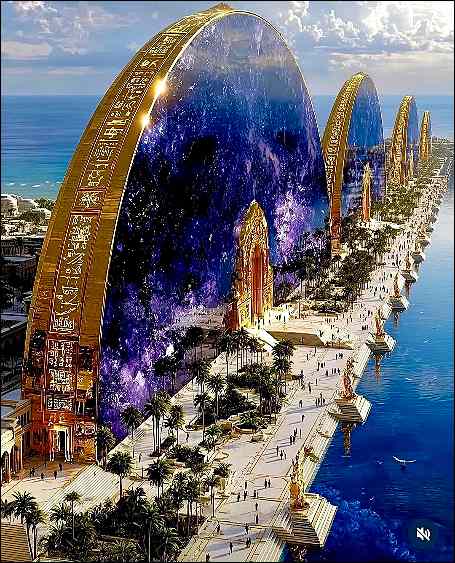 Pravljično mesto ob morju. 