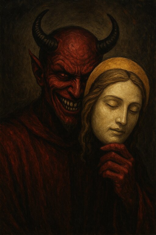 Satan za masko boga. 