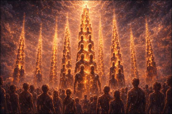 Inkarnacijske vertikale, v katerih so se ljudje z višjih planetov inkarnirali v ljudi z nižjih. 