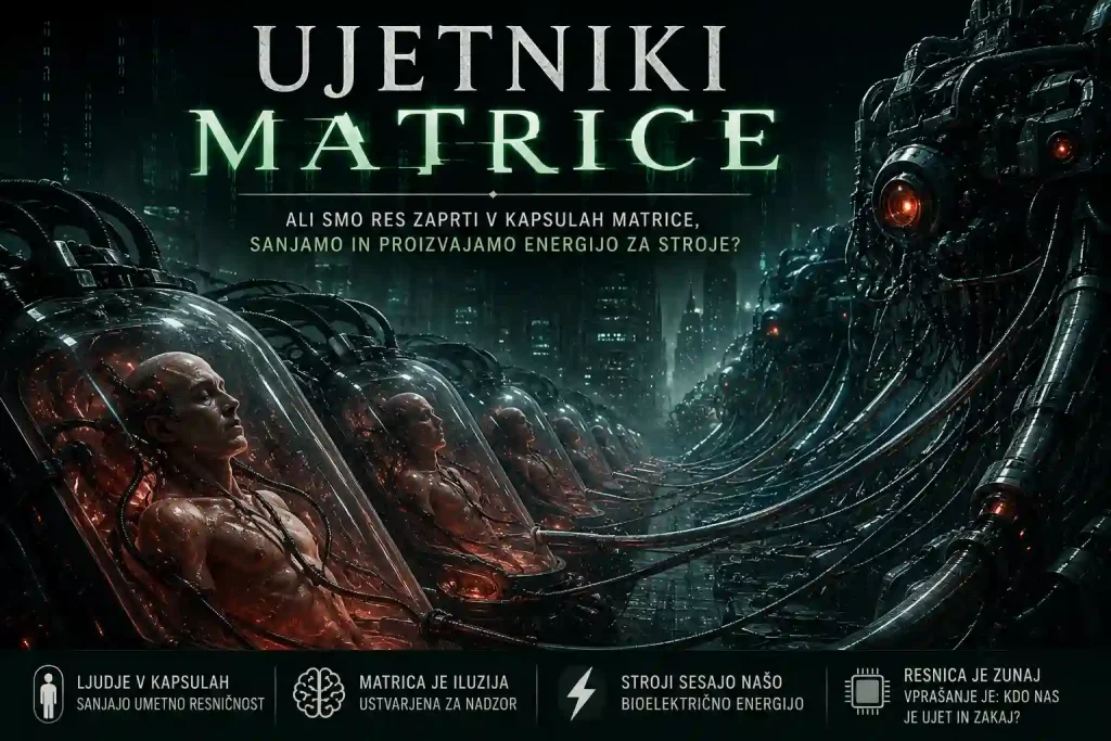 Ujetniki Matrice: Ljudje v kapsulah, na njih so priključeni Stroji iz Matrice in jim črpajo energijo.